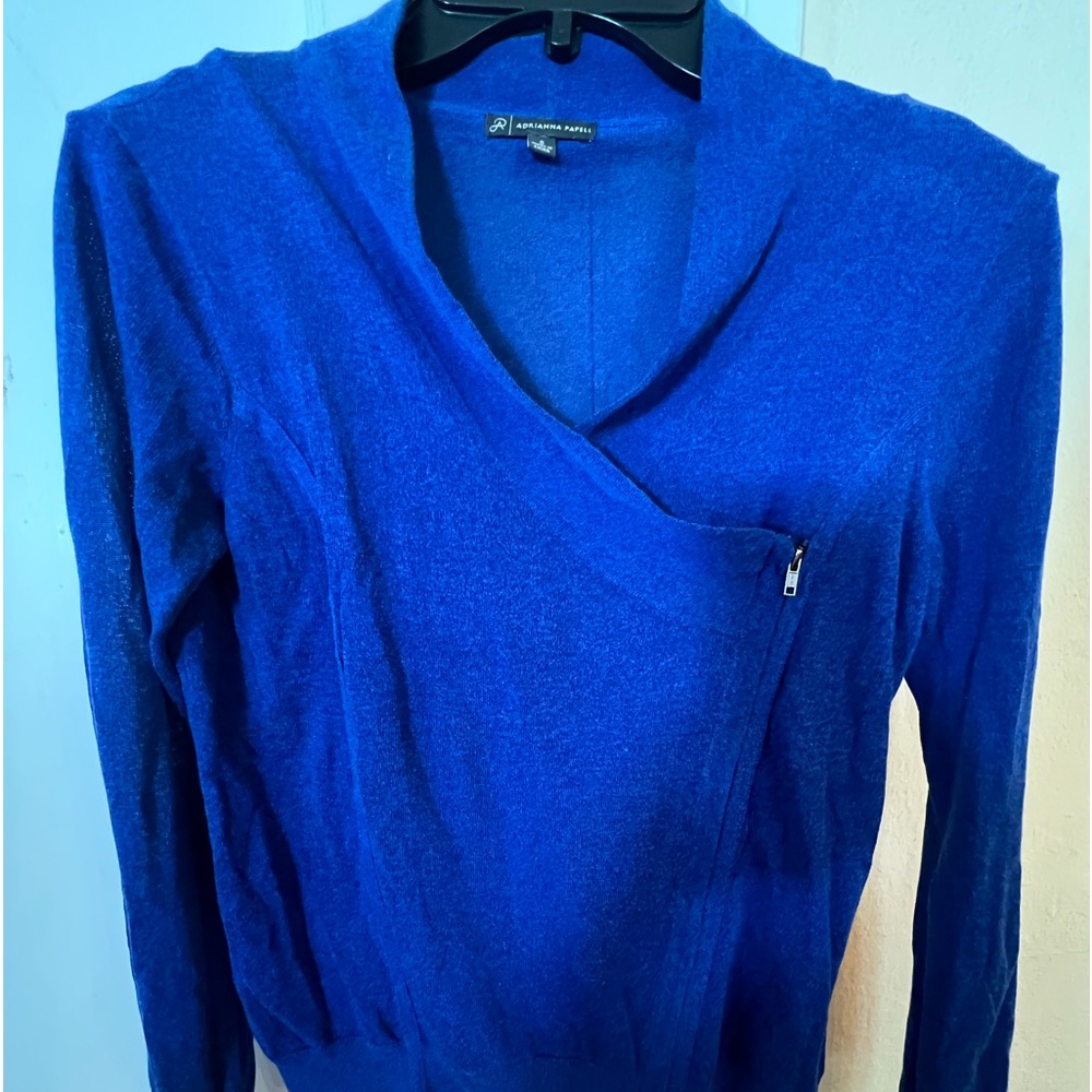 Adrianna  Papel long sleeve blouse. Size S.  Cotton and viscose. Sheer